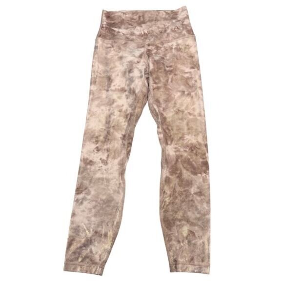 LULULEMON Align High-Rise Pant 25" Shine Size 4 Diamond Dye Misty Shell Foil - Picture 5 of 8